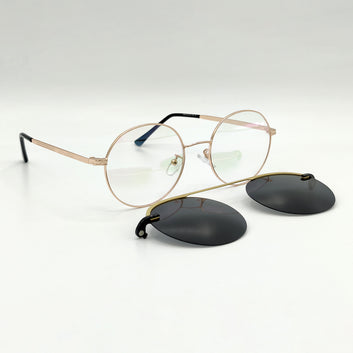 Round Golden Attachment Unisex Frame