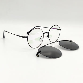 Round Black Attachment Unisex Frame