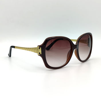 Fendi Golden Side Brown Women Sunglasses