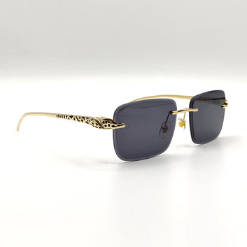 Cartier Black Snake Side Unisex Sunglasses