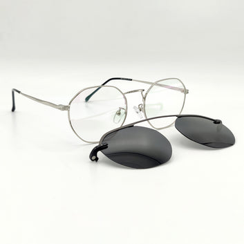 Hexagon Silver Attachment Unisex Frame