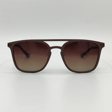 RB Brown Double Bridge Men Sunglasses