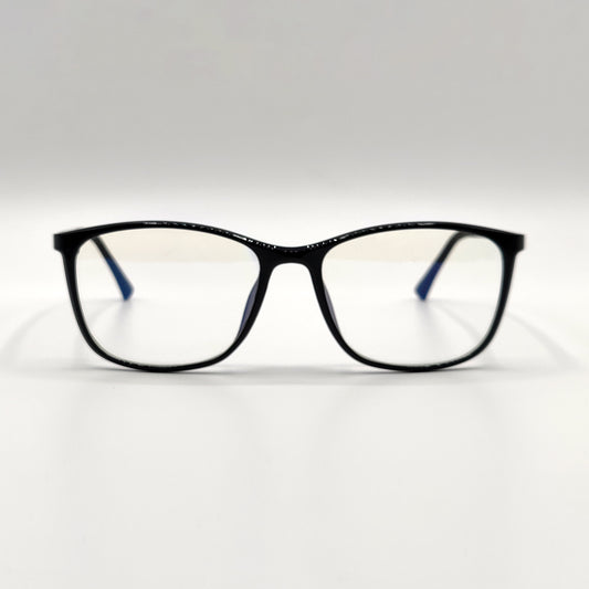 Rectangle Silver Side Tip Unisex Frame