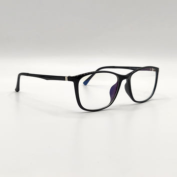 Rectangle Silver Side Tip Unisex Frame