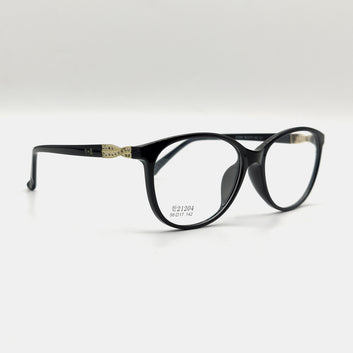 Cat Eye Women Frame with Side Slim Stone