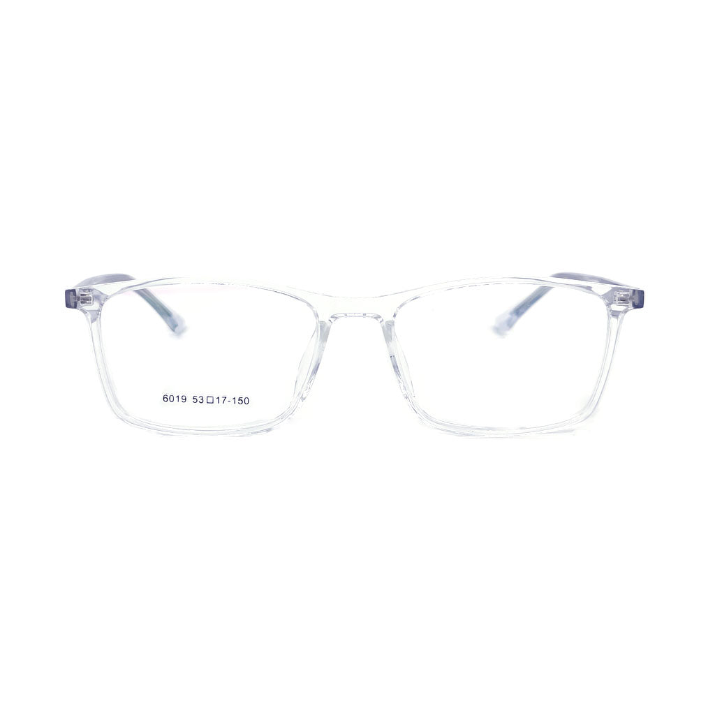 Square Transparent Acetate Unisex frame