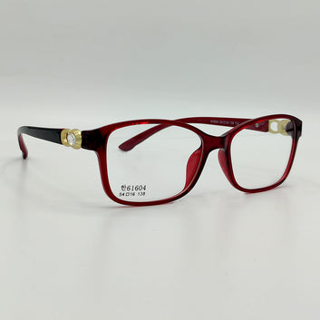 Rectangle Stone Side Marron Women Frame