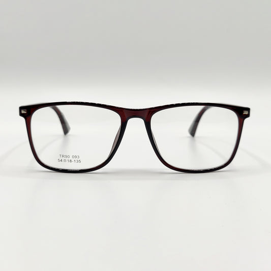 Square Front Silver Tip Unisex Frame