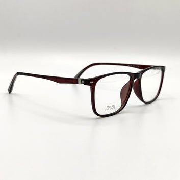 Square Front Silver Tip Unisex Frame