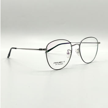 Titanium Silver Unisex Metal Frame